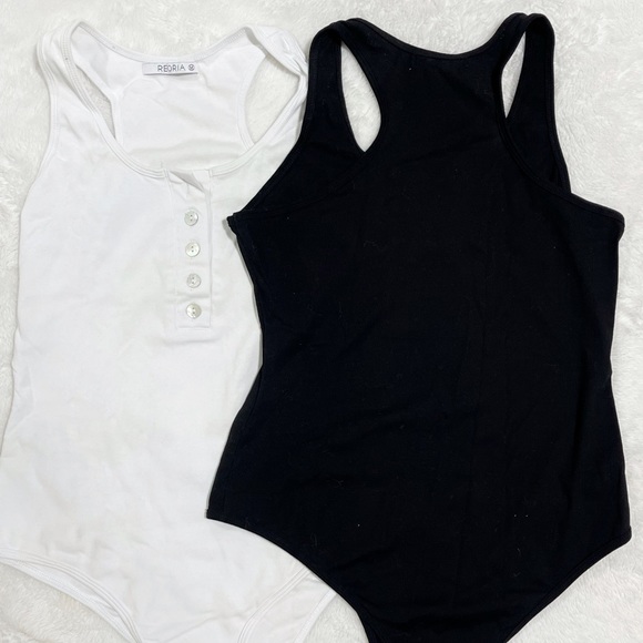 🖤🤍Brand new, never worn two Henley style bodysuits from Amazon - Picture 2 of 3